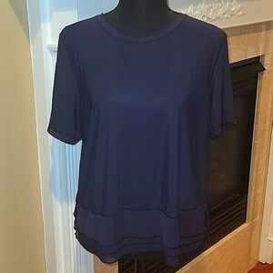 lululemon athletica Navy Short Sleeve Tee